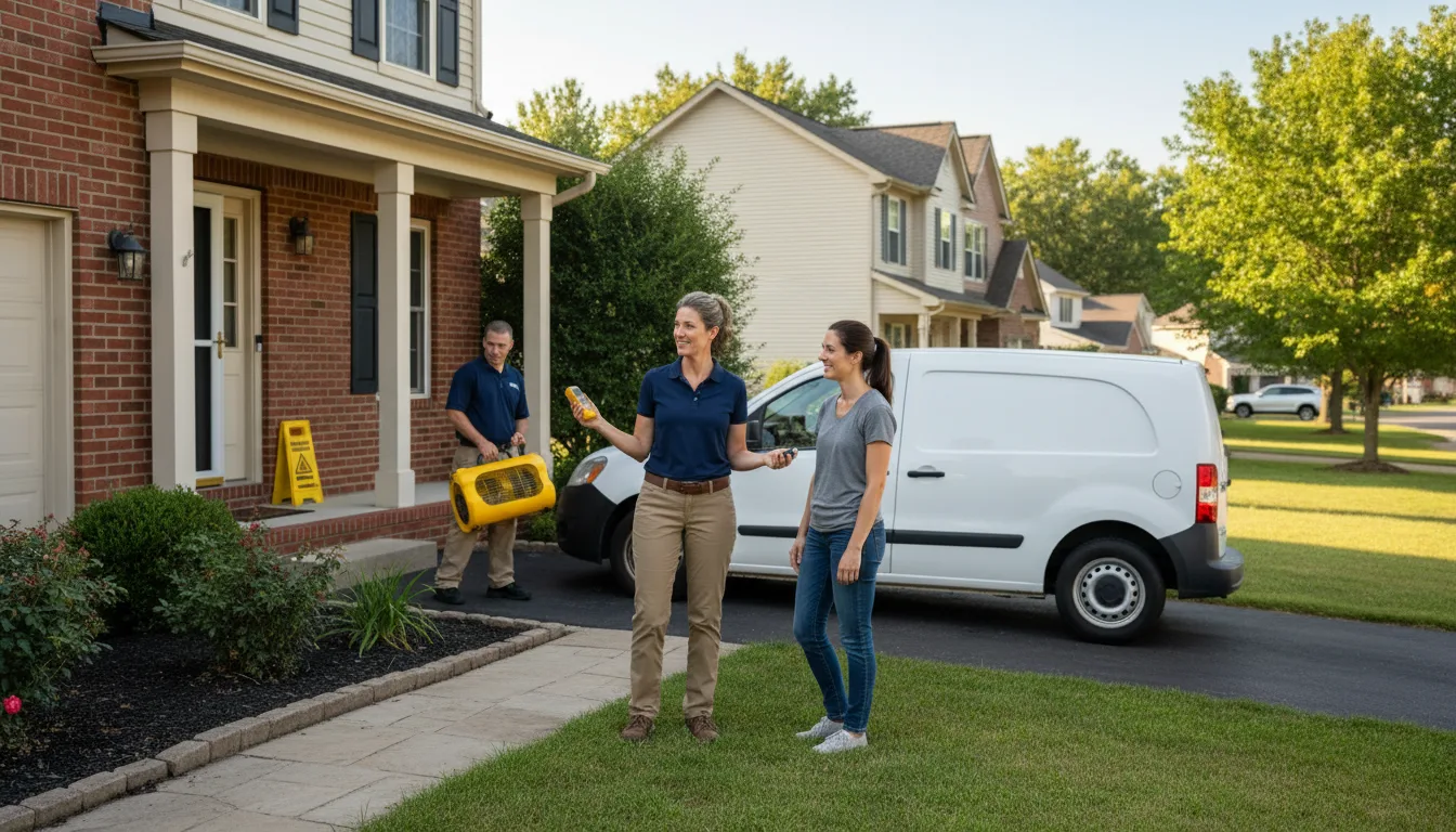 Residential water damage restoration in Crystal Springs, MS